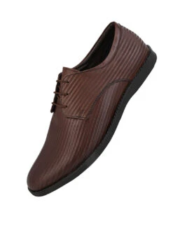 Alberto Torresi Textured Brown Leather Office/ Dress Formal Derby Shoes -Alberto Torresi Sale Store 66950 BROWN 4 f4d91730 a700 4bf2 927a 498b95725b80