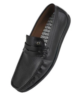 Alberto Torresi Black Faux Leather Loafers For Men -Alberto Torresi Sale Store 88533 BLACK 4 a70f5bc6 fcf3 4e2b af65 74348ca18671