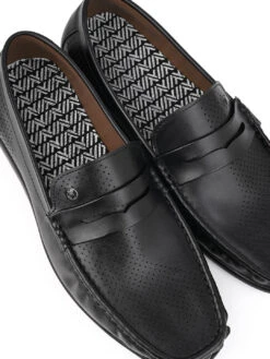 Alberto Torresi Black Faux Leather Loafers For Men -Alberto Torresi Sale Store 88533 BLACK 7 fa59be11 2f6a 4806 aba2 237cadf82509