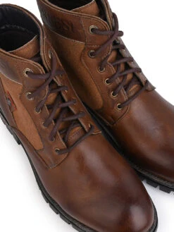 Alberto Torresi Headon Series Devl550 Suede Distress & Pure Grain Brown Leather Ankle Boots -Alberto Torresi Sale Store 88550 BROWN 5