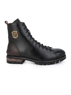Alberto Torresi HEADON Series Devl 551 Robust TPR Sole Leather Long Boots -Alberto Torresi Sale Store 88551 BLACK 2 24a6191d cc95 4e29 8d7b 884189e8078e