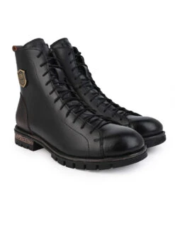 Alberto Torresi HEADON Series Devl 551 Robust TPR Sole Leather Long Boots -Alberto Torresi Sale Store 88551 BLACK 4 05d50fa2 e808 4535 b147 2fddc871fa42