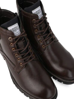 Alberto Torresi Devl 552 Robust Shiny And Masculine Boot With Zipper On Inside For Easy Of Wear -Alberto Torresi Sale Store 88552 BROWN 7