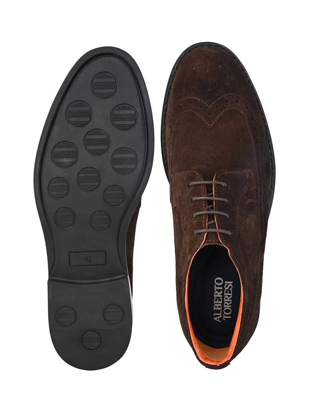 Alberto Torresi Brown Suede Brogues 6 Alberto Torresi Brown Suede Brogues - Image 6