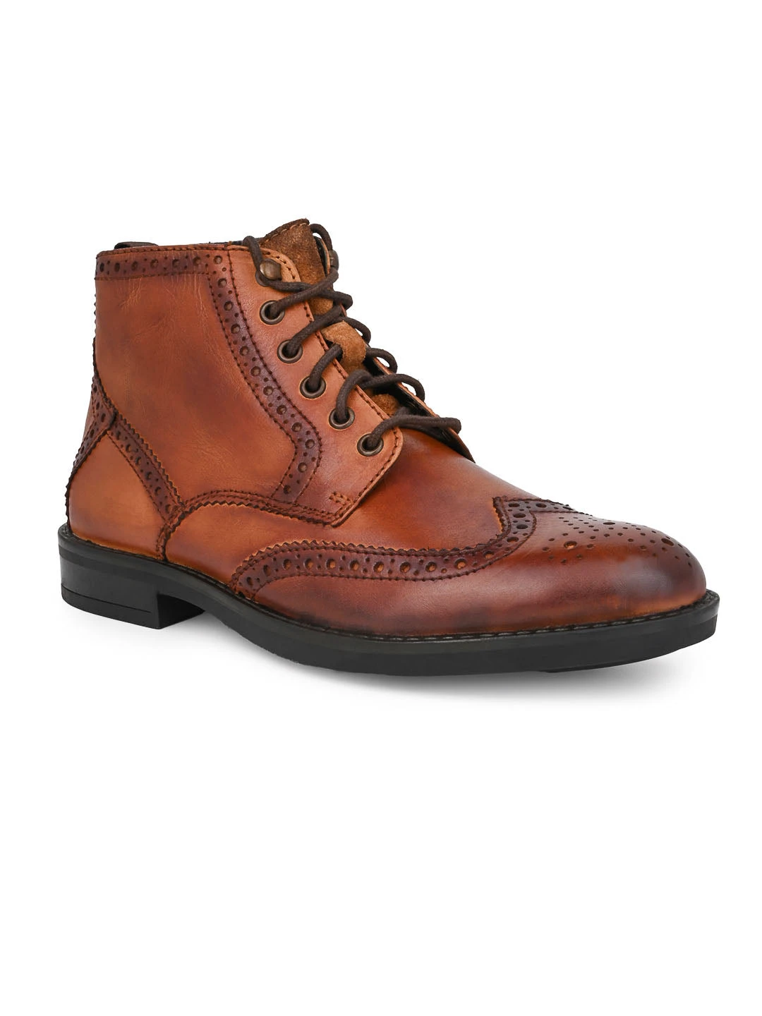 Alberto Torresi G.Leather Lloyd Series 599 Tan Brogues Boot 2 Alberto Torresi G.Leather Lloyd Series 599 Tan Brogues Boot - Image 2