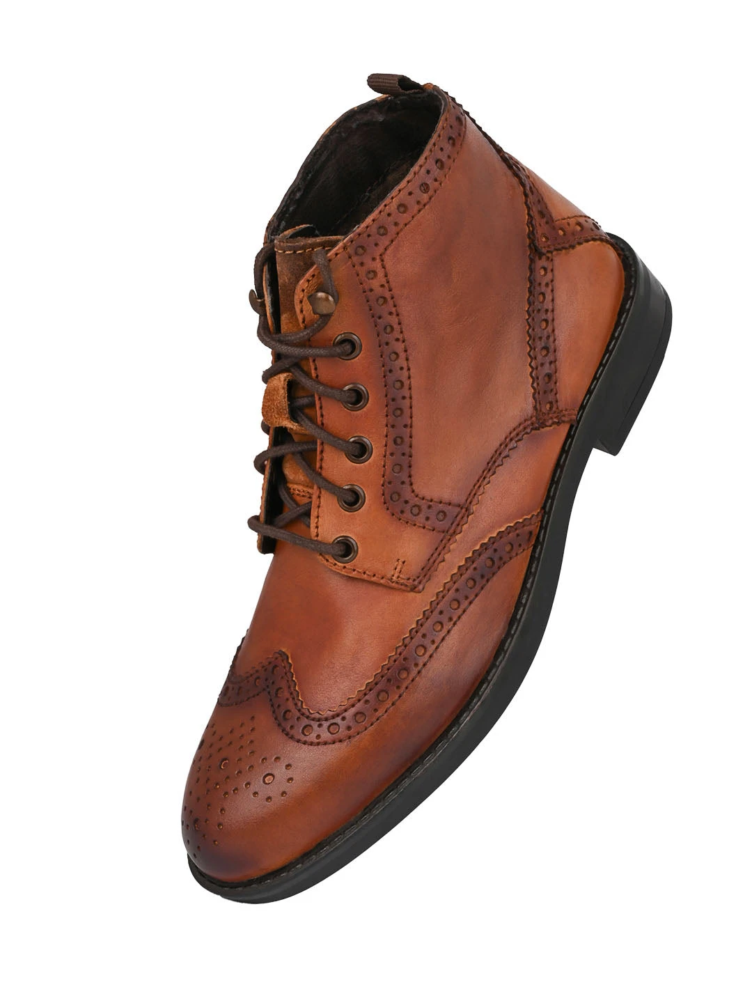 Alberto Torresi G.Leather Lloyd Series 599 Tan Brogues Boot 4 Alberto Torresi G.Leather Lloyd Series 599 Tan Brogues Boot - Image 4
