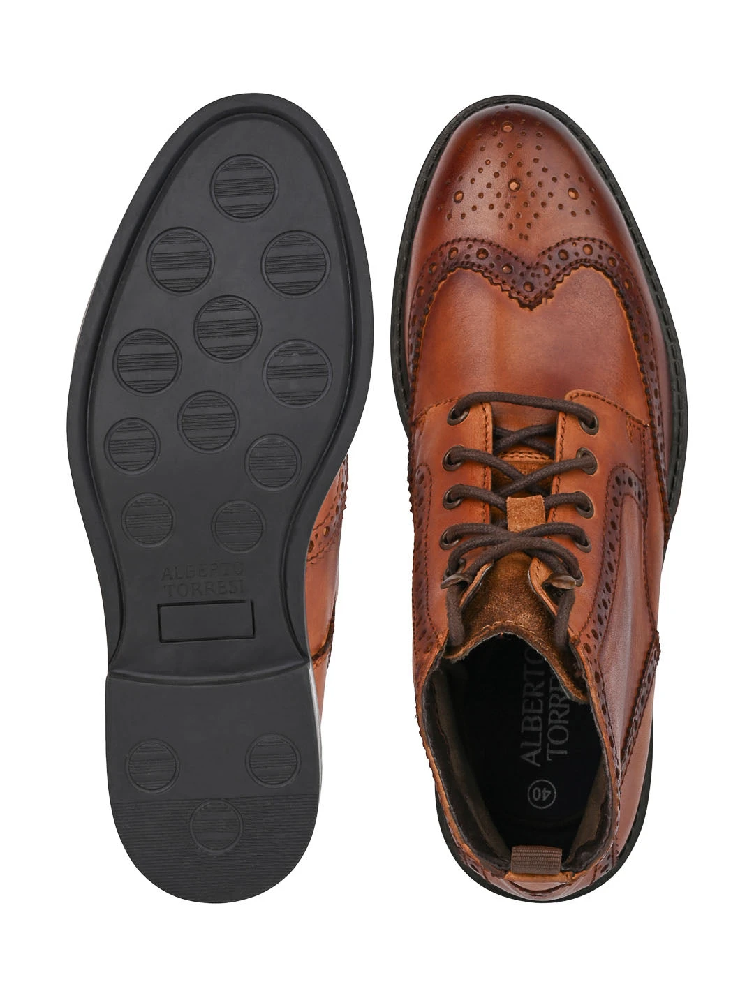 Alberto Torresi G.Leather Lloyd Series 599 Tan Brogues Boot 7 Alberto Torresi G.Leather Lloyd Series 599 Tan Brogues Boot - Image 7