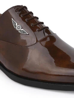 Alberto Torresi Tan Patent Lace Up Formal Shoes -Alberto Torresi Sale Store 88608 TAN PATENT 6