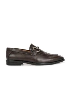 Premium Branded Horsebit Formal Synthetic Loafer With Tpr Sole And Heel Support 12 Premium Branded Horsebit Formal Synthetic Loafer With Tpr Sole And Heel Support -Alberto Torresi Sale Store 88609 BROWN 2