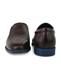 Alberto Torresi Hungary Series 611 Branded Sole Brown Formal Shoes -Alberto Torresi Sale Store 88611 BROWN BLUE 5