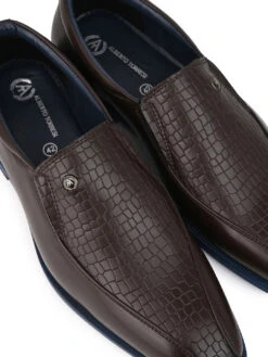 Alberto Torresi Hungary Series 611 Branded Sole Brown Formal Shoes -Alberto Torresi Sale Store 88611 BROWN BLUE 7