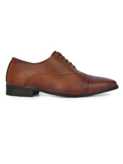 Alberto Torresi Genuine Leather Toe Cap Tan Formal Shoes -Alberto Torresi Sale Store 88620 L TAN 3