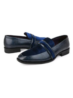 Alberto Torresi Wedding Patent Blue Crinkle Suede Shoes -Alberto Torresi Sale Store 88624 CRINKLE BLUE 2