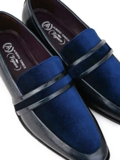 Alberto Torresi Wedding Patent Blue Crinkle Suede Shoes -Alberto Torresi Sale Store 88624 CRINKLE BLUE 7