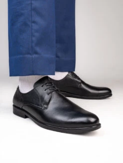 Alberto Torresi Men's Black Leather Formal Derby Shoes -Alberto Torresi Sale Store 88652 Black New 8