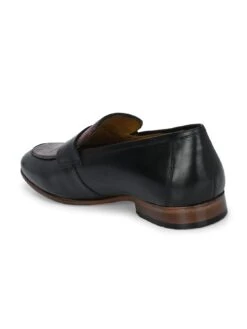 Alberto Torresi Genuine Leather Black Bordo Loafers For Men -Alberto Torresi Sale Store 88682 BLACK BORDO 3