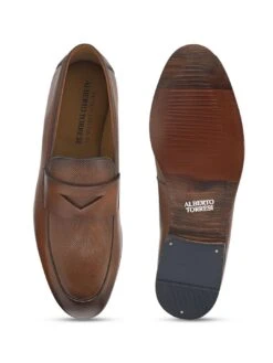Alberto Torresi Genuine Leather Brown Loafers For Men -Alberto Torresi Sale Store 88682 TABBAC 6