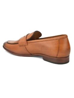 Alberto Torresi Genuine Leather Tan Loafers For Men -Alberto Torresi Sale Store 88682 TAN 3