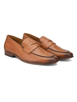 Alberto Torresi Genuine Leather Tan Loafers For Men -Alberto Torresi Sale Store 88682 TAN 4