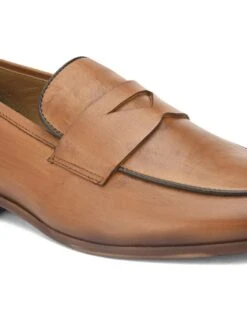Alberto Torresi Genuine Leather Tan Loafers For Men -Alberto Torresi Sale Store 88682 TAN 7