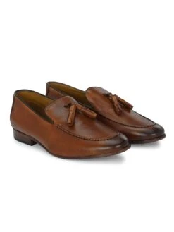Alberto Torresi Genuine Leather 683 Tan Tassel Loafers For Men -Alberto Torresi Sale Store 88683 TAN 4