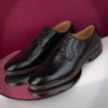 Alberto Torresi Genuine Leather Black Formal Derby Shoes