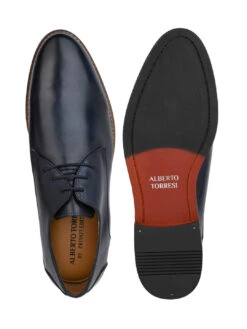 Alberto Torresi Genuine Leather Blue Formal Derby Shoes -Alberto Torresi Sale Store 88692 BLUE 5 a7a25755 02de 4d17 8778 cfd7dec39179