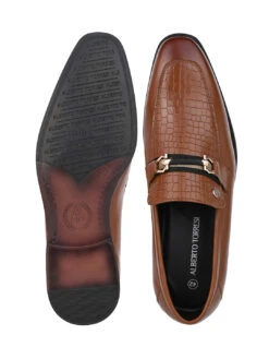 Albertoi Torresi Men's Calabria Tan Buckle Slip-Ons -Alberto Torresi Sale Store 88695TAN 7