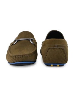 Alberto Torresi Trendy Silicon Multi Coloured Anti Slip SoleVibrantOlive Loafer -Alberto Torresi Sale Store 88715 OLIVE 5