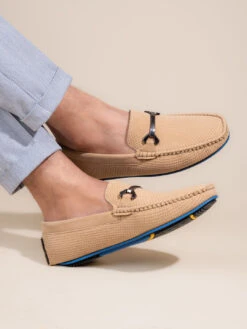 Alberto Torresi Trendy Silicon Multi Coloured Anti Slip Sole Vibrant Beige Loafer