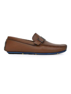 Alberto Torresi Trendy Silicon Multi Coloured Anti Slip Sole Tan Monk Loafer -Alberto Torresi Sale Store 88716 TAN N 3
