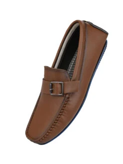 Alberto Torresi Trendy Silicon Multi Coloured Anti Slip Sole Tan Monk Loafer -Alberto Torresi Sale Store 88716 TAN N 4