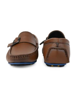 Alberto Torresi Trendy Silicon Multi Coloured Anti Slip Sole Tan Monk Loafer -Alberto Torresi Sale Store 88716 TAN N 5