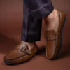 Alberto Torresi Trendy Silicon Multi Coloured Anti Slip Sole Tan Monk Loafer -Alberto Torresi Sale Store 88716 TAN