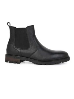 Alberto Torresi Black Mild Leather Ankle Length Boots -Alberto Torresi Sale Store AT 1 88555 BLACK 3