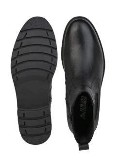 Alberto Torresi Black Mild Leather Ankle Length Boots -Alberto Torresi Sale Store AT 1 88555 BLACK 6