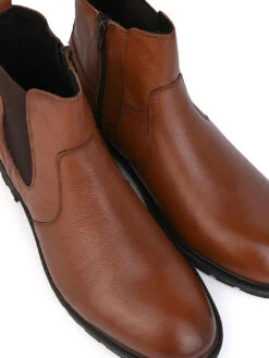 Alberto Torresi Tan Mild Leather Ankle Length Boots -Alberto Torresi Sale Store AT 1 88555 TAN 7