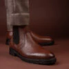 Alberto Torresi Tan Mild Leather Ankle Length Boots -Alberto Torresi Sale Store AT 1 88555 TAN 8