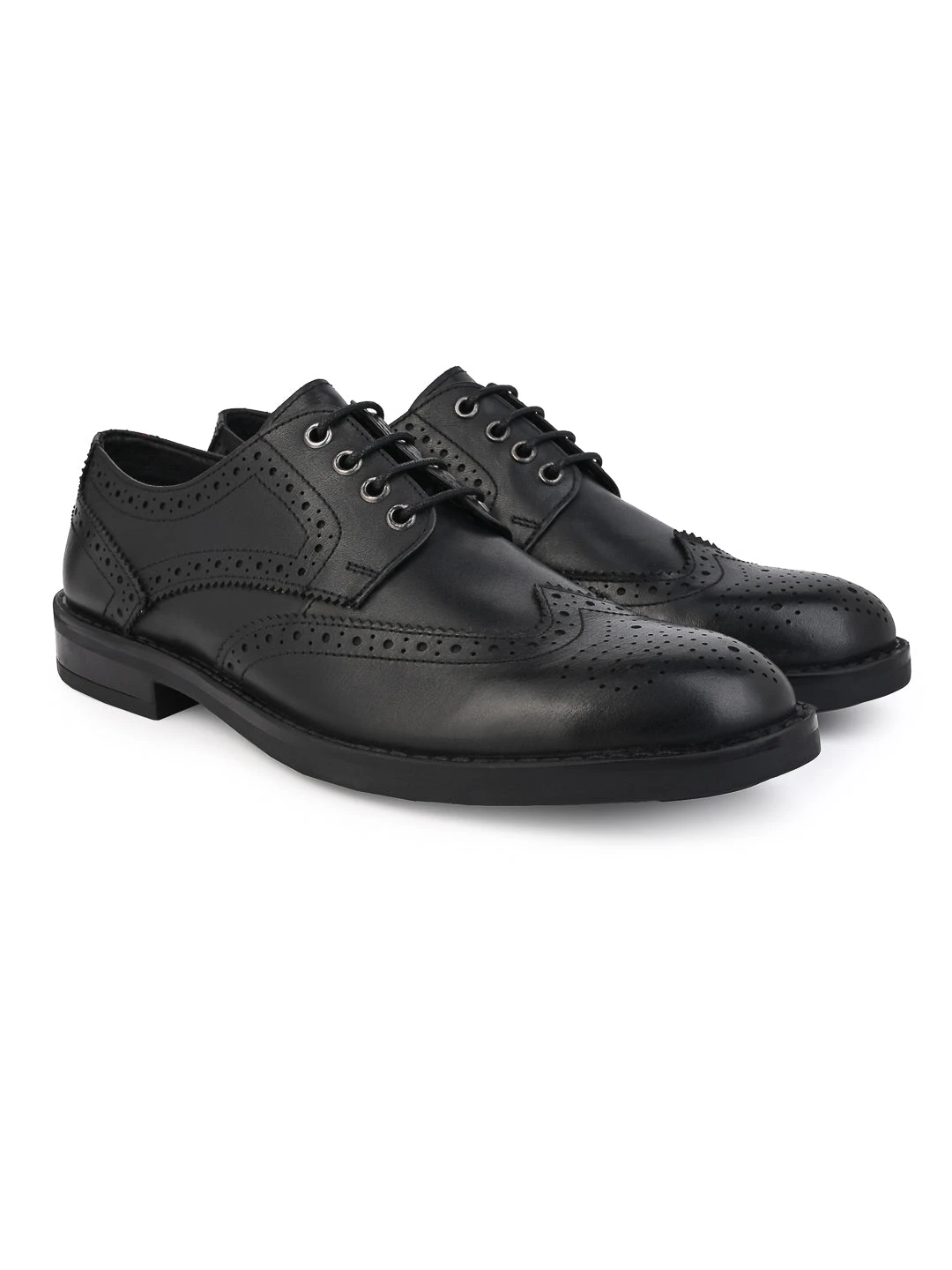 Alberto Torresi Genuine Leather Black Formal Brogue Shoes 7 Alberto Torresi Genuine Leather Black Formal Brogue Shoes - Image 7
