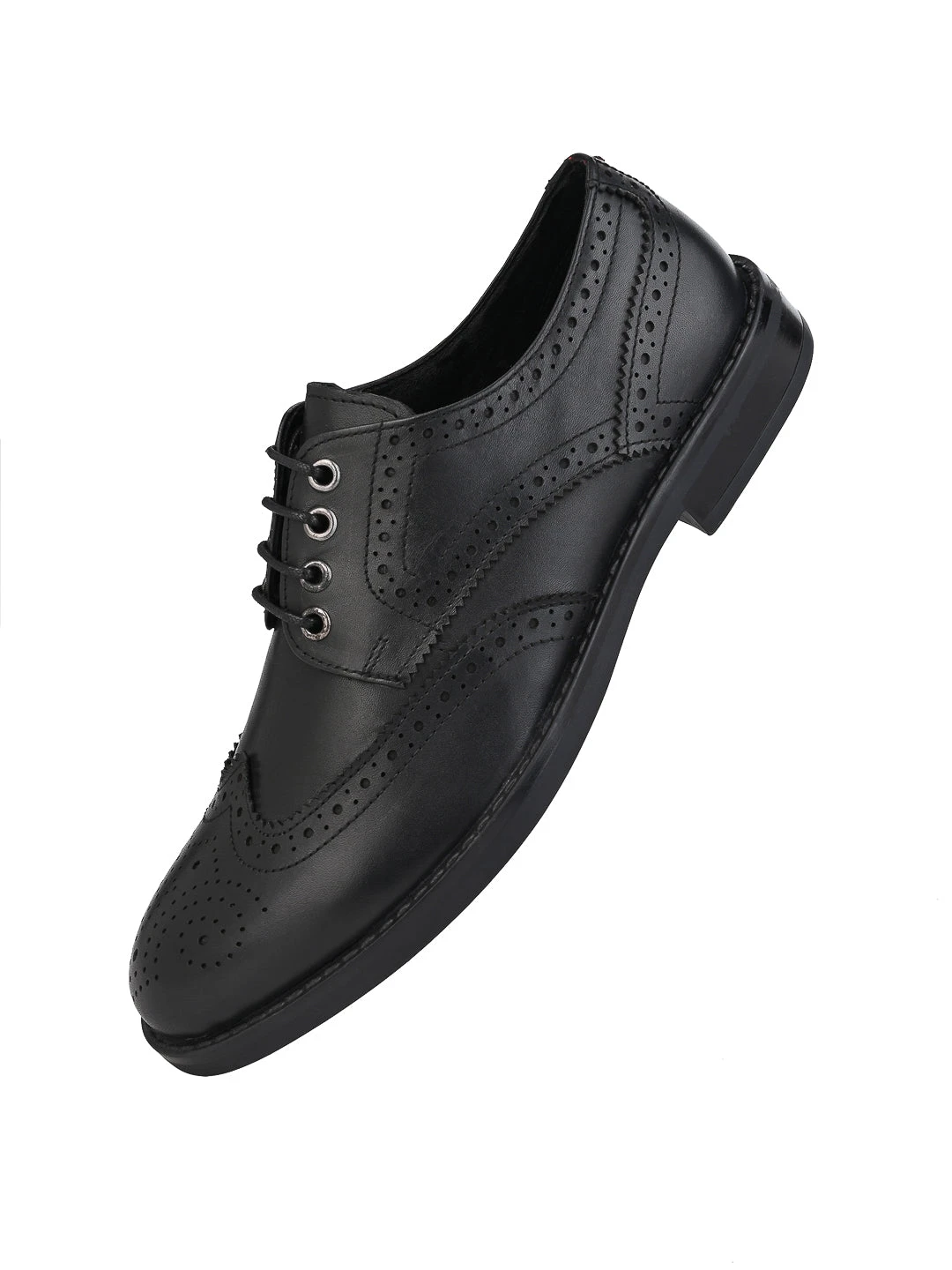 Alberto Torresi Genuine Leather Black Formal Brogue Shoes 4 Alberto Torresi Genuine Leather Black Formal Brogue Shoes - Image 4