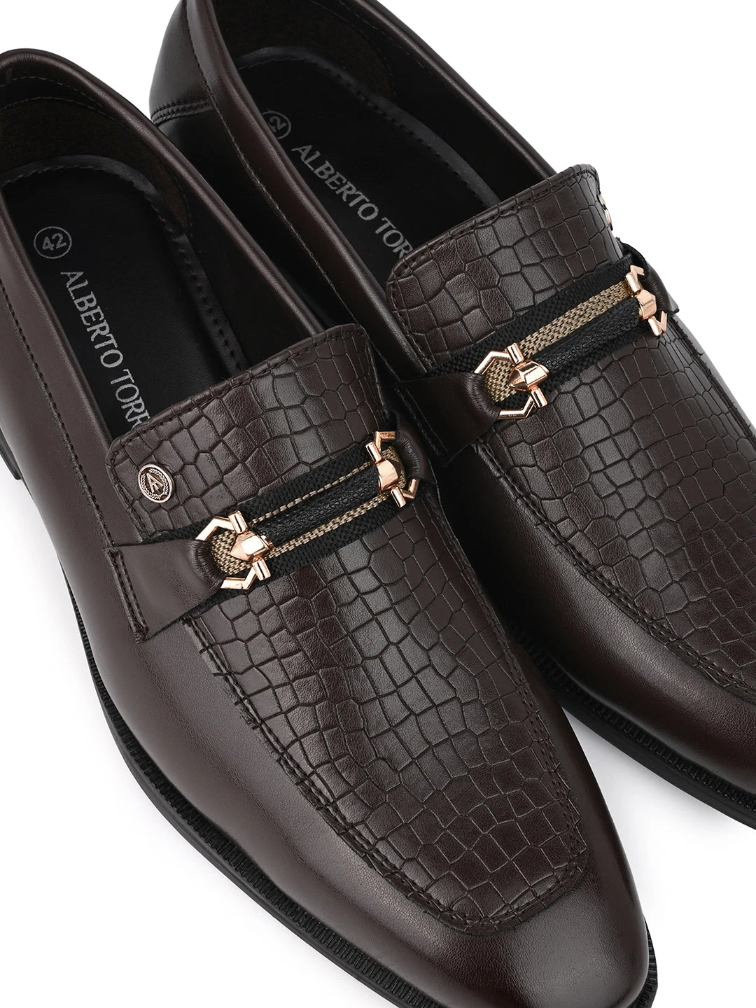 Alberto Torresi MEN'S CALABRIA BROWN BUCKLE SLIP-ON SHOE FOR MEN 4 Alberto Torresi MEN'S CALABRIA BROWN BUCKLE SLIP-ON SHOE FOR MEN - Image 4