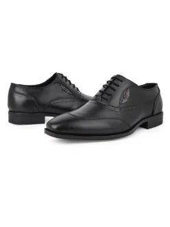 Alberto Torresi Genuine Leather Black Laceup Formal Shoes Oxford For Men -Alberto Torresi Sale Store DSC 3947 2