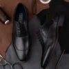 Alberto Torresi Genuine Leather Black Laceup Formal Shoes Oxford For Men -Alberto Torresi Sale Store DSC 4386