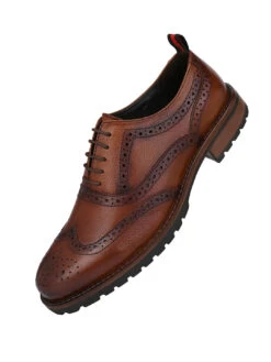 Alberto Torresi Latest TanBrogue Shoes With Padded Insole -Alberto Torresi Sale Store DSC 5732