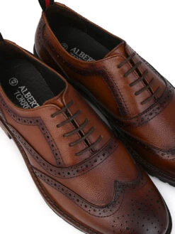 Alberto Torresi Latest TanBrogue Shoes With Padded Insole -Alberto Torresi Sale Store DSC 5734