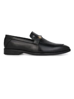 Albertoi Torresi Men's Calabria Black Buckle Slip-Ons -Alberto Torresi Sale Store DSC 6153