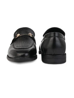 Albertoi Torresi Men's Calabria Black Buckle Slip-Ons -Alberto Torresi Sale Store DSC 6154