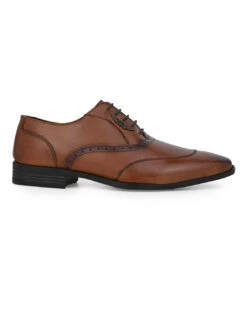 Alberto Torresi Genuine Leather Tan Laceup Formal Shoes Oxford For Men -Alberto Torresi Sale Store DSC 6527 2