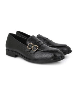 Alberto Torresi Palermo Black Men's Double Monk Strap Shoes -Alberto Torresi Sale Store DSC 6713 2