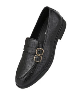 Alberto Torresi Palermo Black Men's Double Monk Strap Shoes -Alberto Torresi Sale Store DSC 6715 2